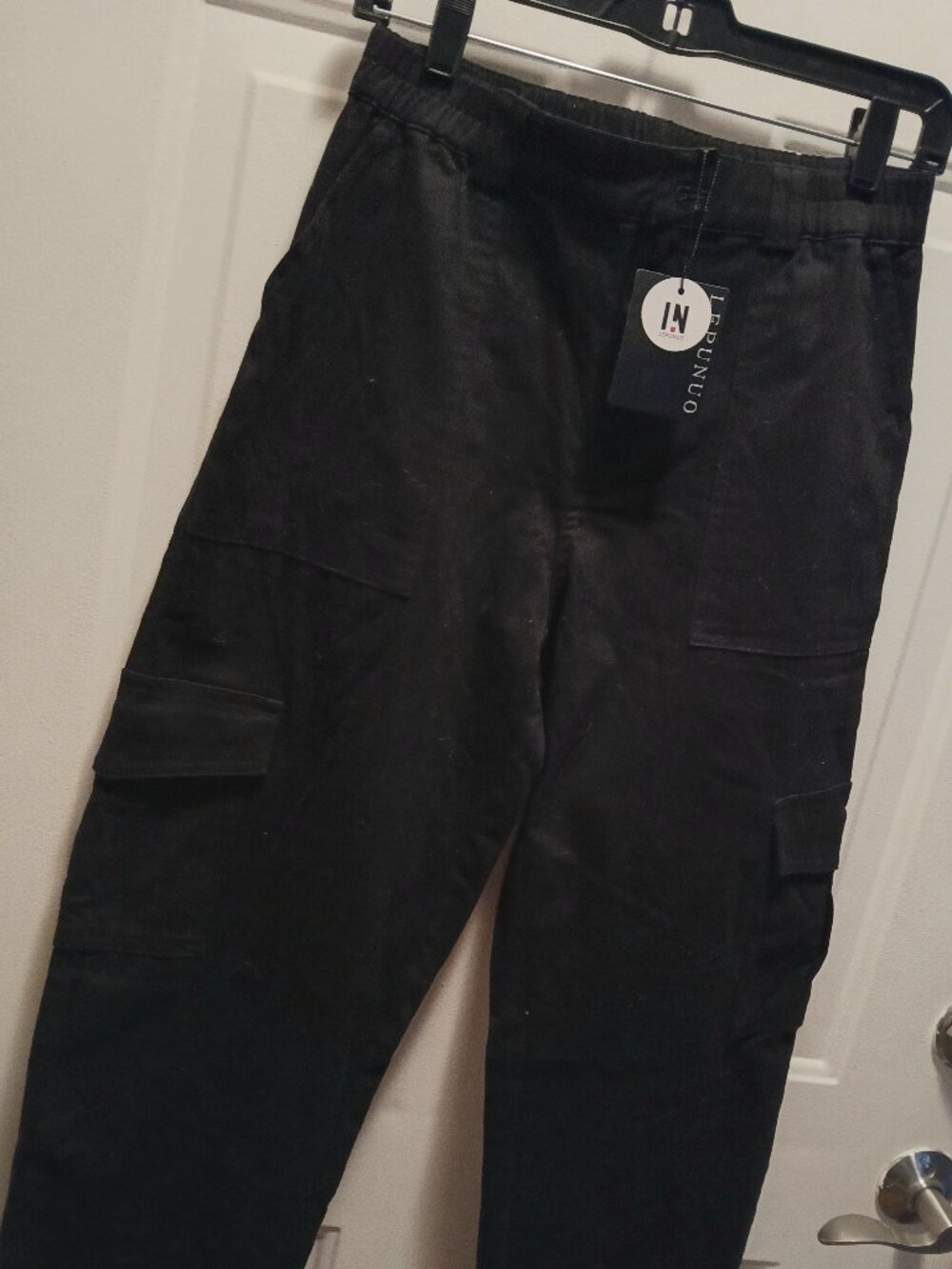NWT Black Baggy Cargo Pants